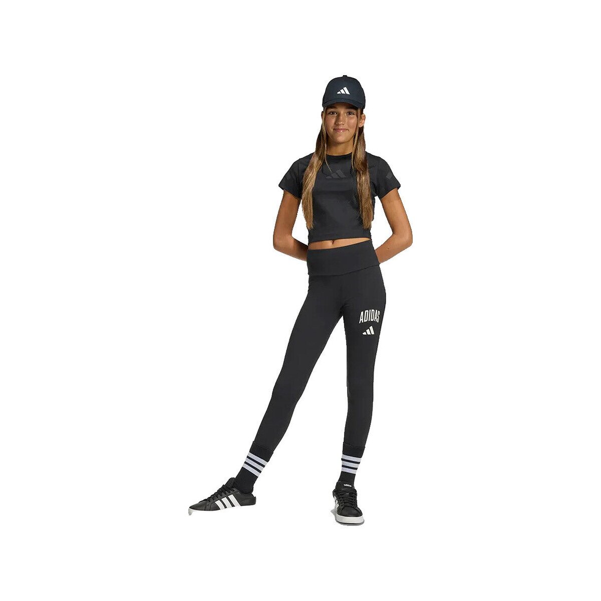 adidas Îmbracaminte Leggings collegiate typography taille haute