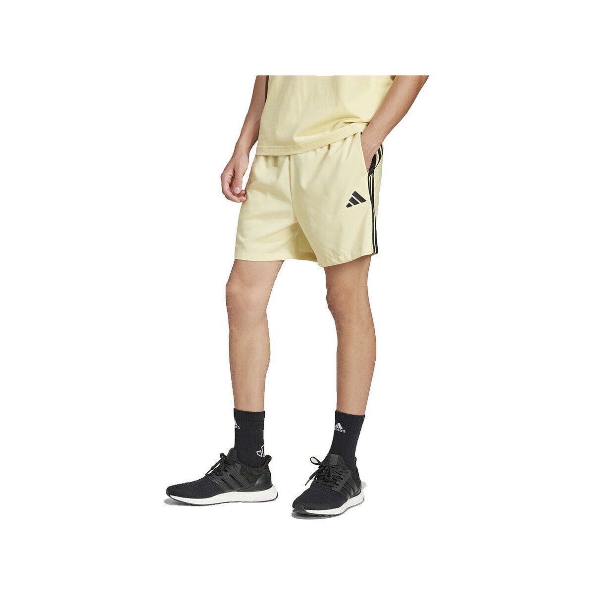 adidas Îmbracaminte Shorts Essentials 3 Stripes Chelsea jaune
