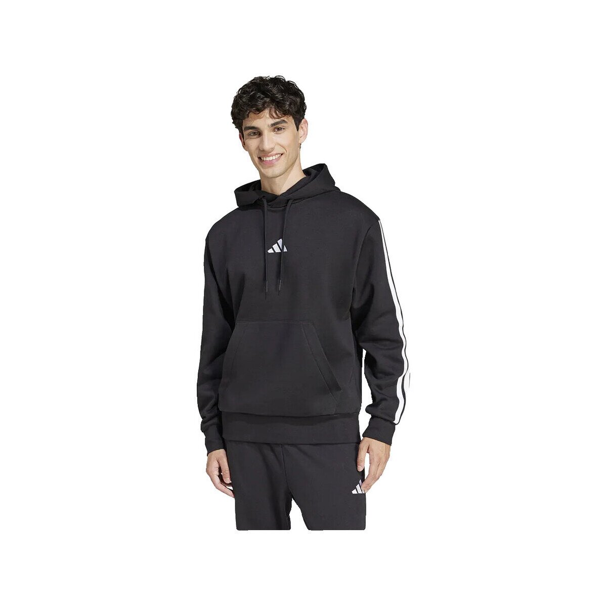 adidas Îmbracaminte Sweat à capuche Essentials 3-Stripes mélange de coton