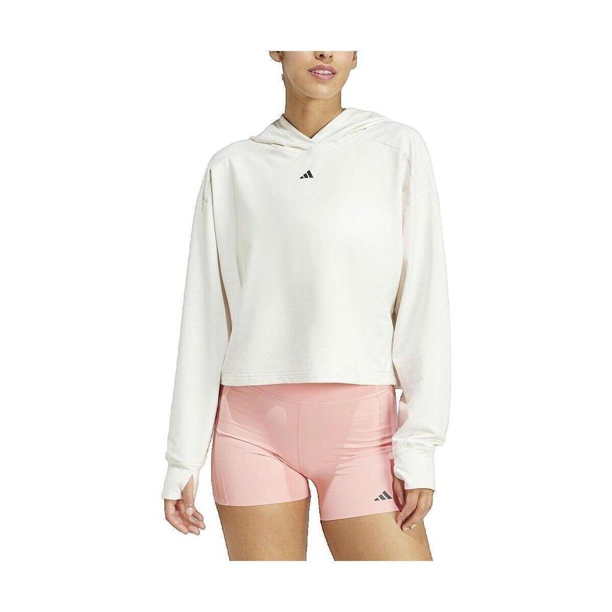 adidas Îmbracaminte Sweat à capuche Power Hoodie blanc ample femme