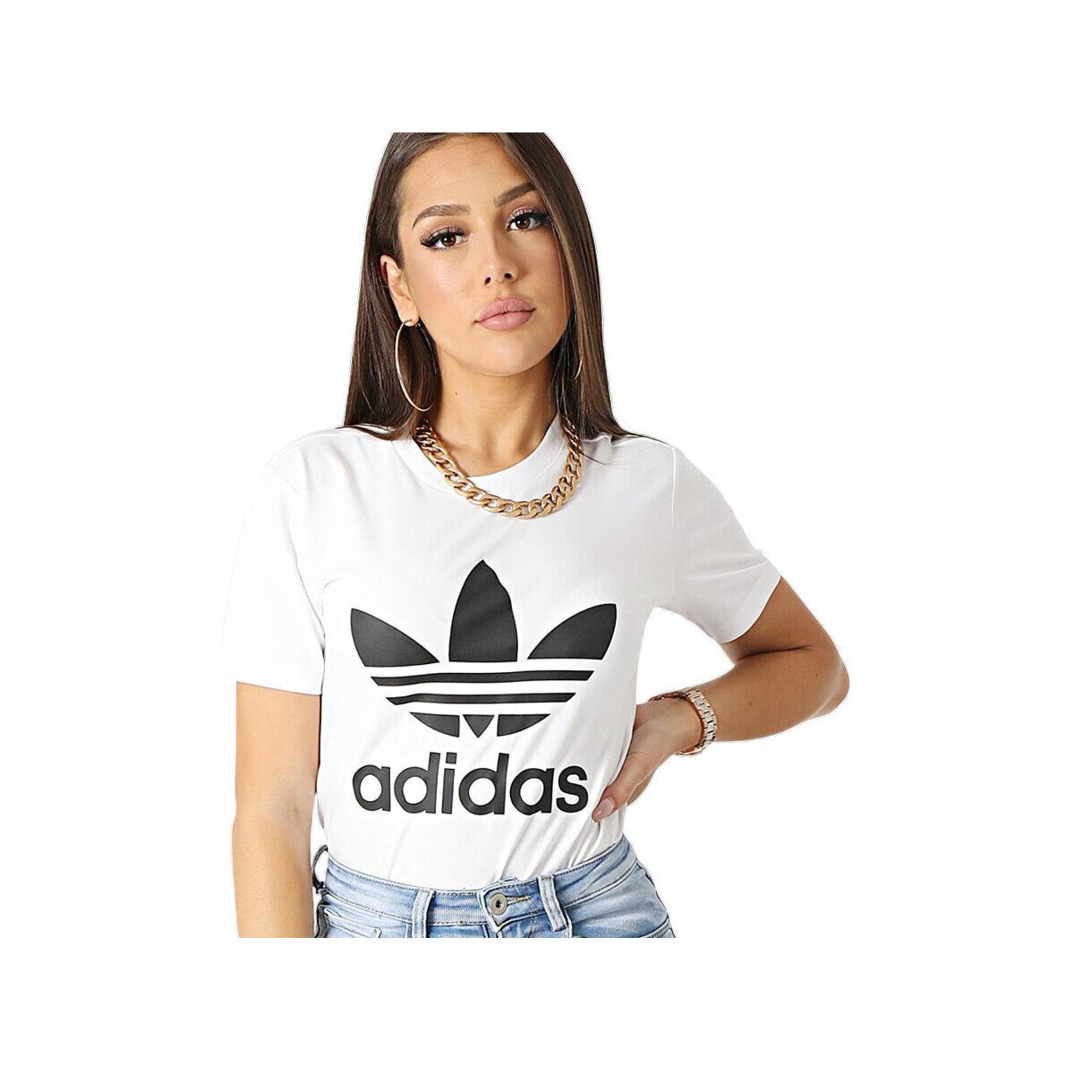 adidas Îmbracaminte T-shirt Trefoil Tee coton doux