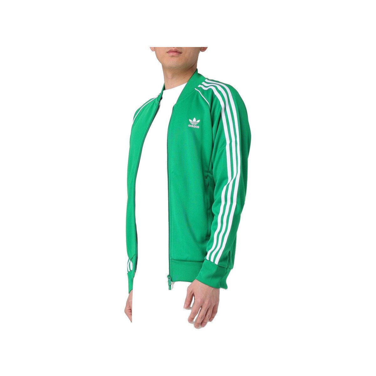 adidas Îmbracaminte Veste Adicolor Classics SST en vert et blanc