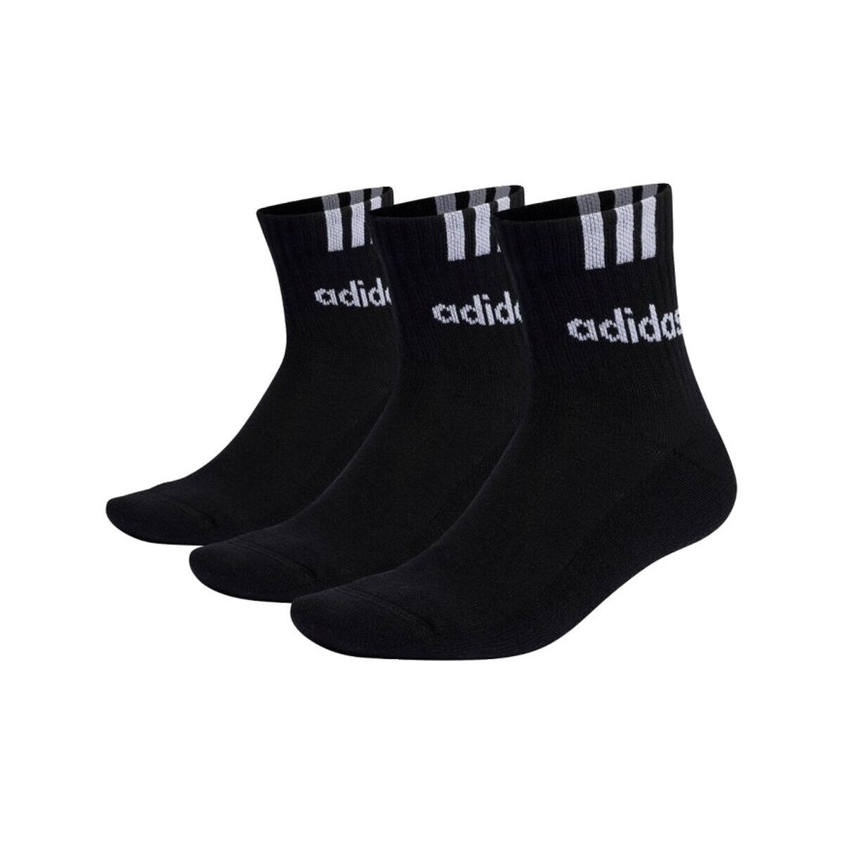adidas Lenjerie intimă Chaussettes cushioned 3-stripes linear half-crew confort