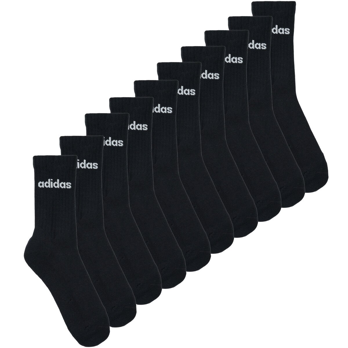 adidas Lenjerie intimă LINEAR CUSHIONED CREW SOCK 10 PAIR PACK