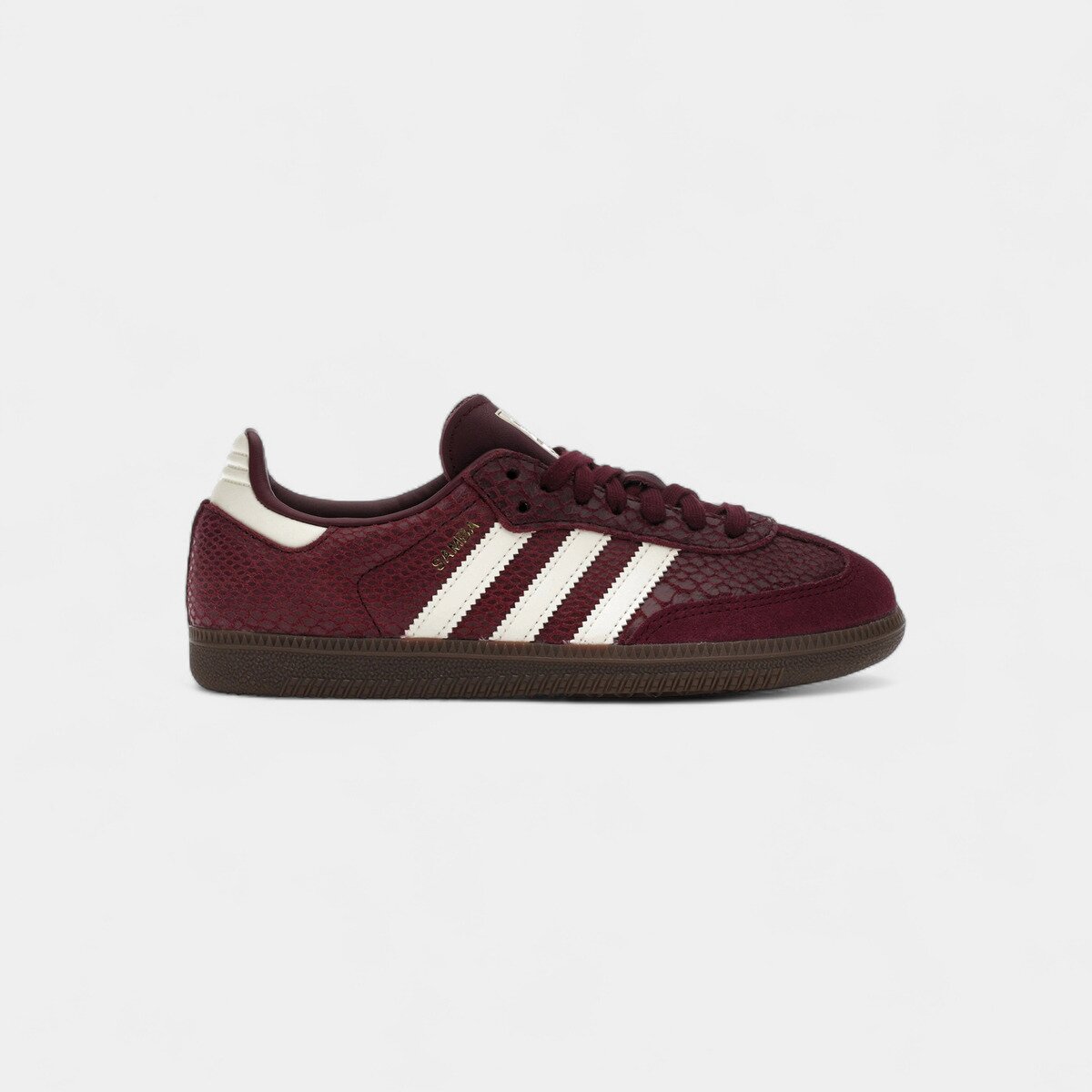 adidas Pantofi Samba OG Snakeskin Maroon Cream White (Women's)