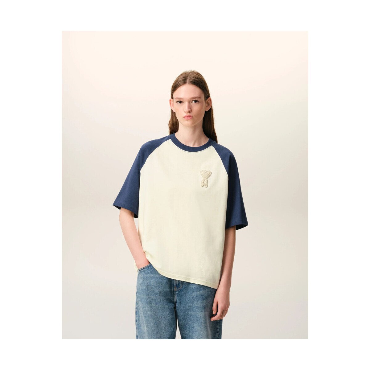AMI Paris Îmbracaminte T-SHIRT UTS379.726 CREAM