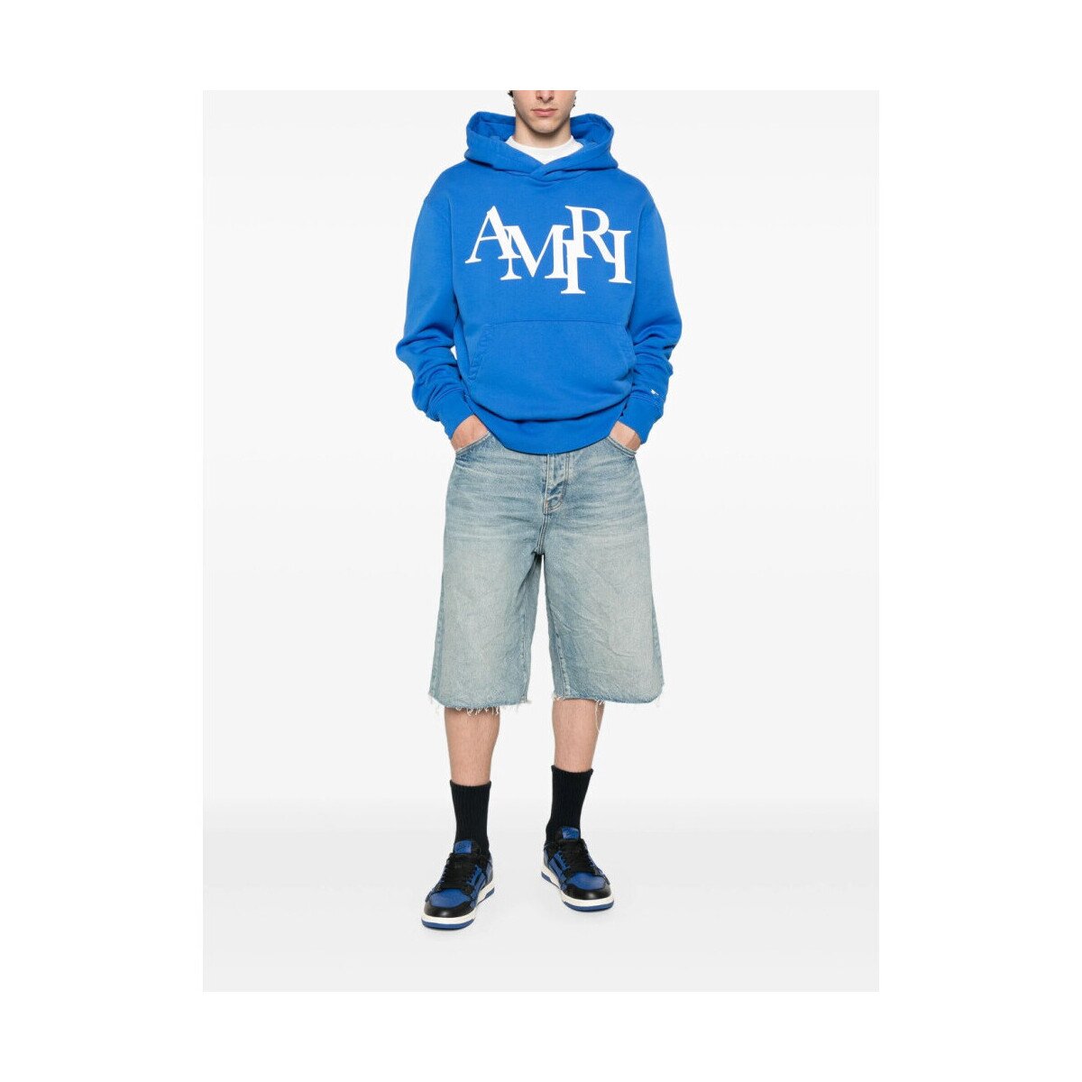 Amiri Îmbracaminte HOODIE AMJYHD1094 420 BLUE