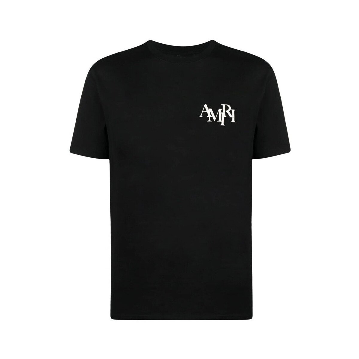 Amiri Îmbracaminte STAGGERED LOGO TEE BLACK