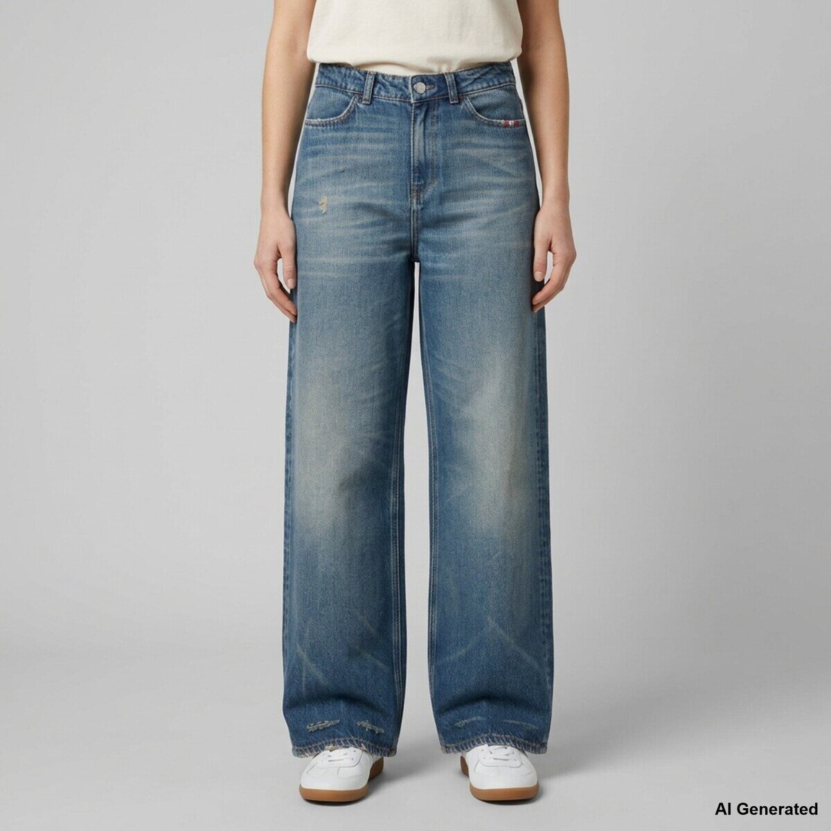Amish Îmbracaminte Js) Linda Woman Denim Lyocell Cotton Trash