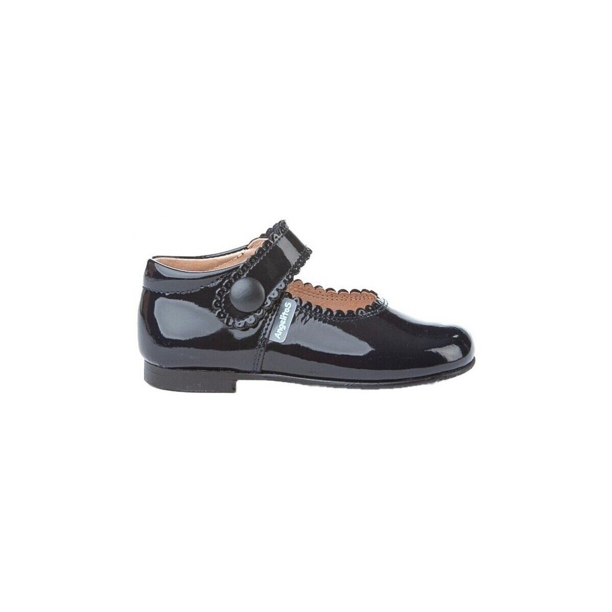 Angelitos Pantofi 1502 MERCEDITAS CHAROL CON VELCRO Marino