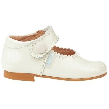 Angelitos Pantofi 1502N MERCEDITAS CHAROL CON VELCRO Beige
