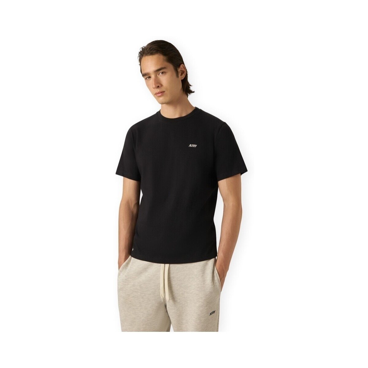 Autry Îmbracaminte Embroidered Logo T-Shirt - Black