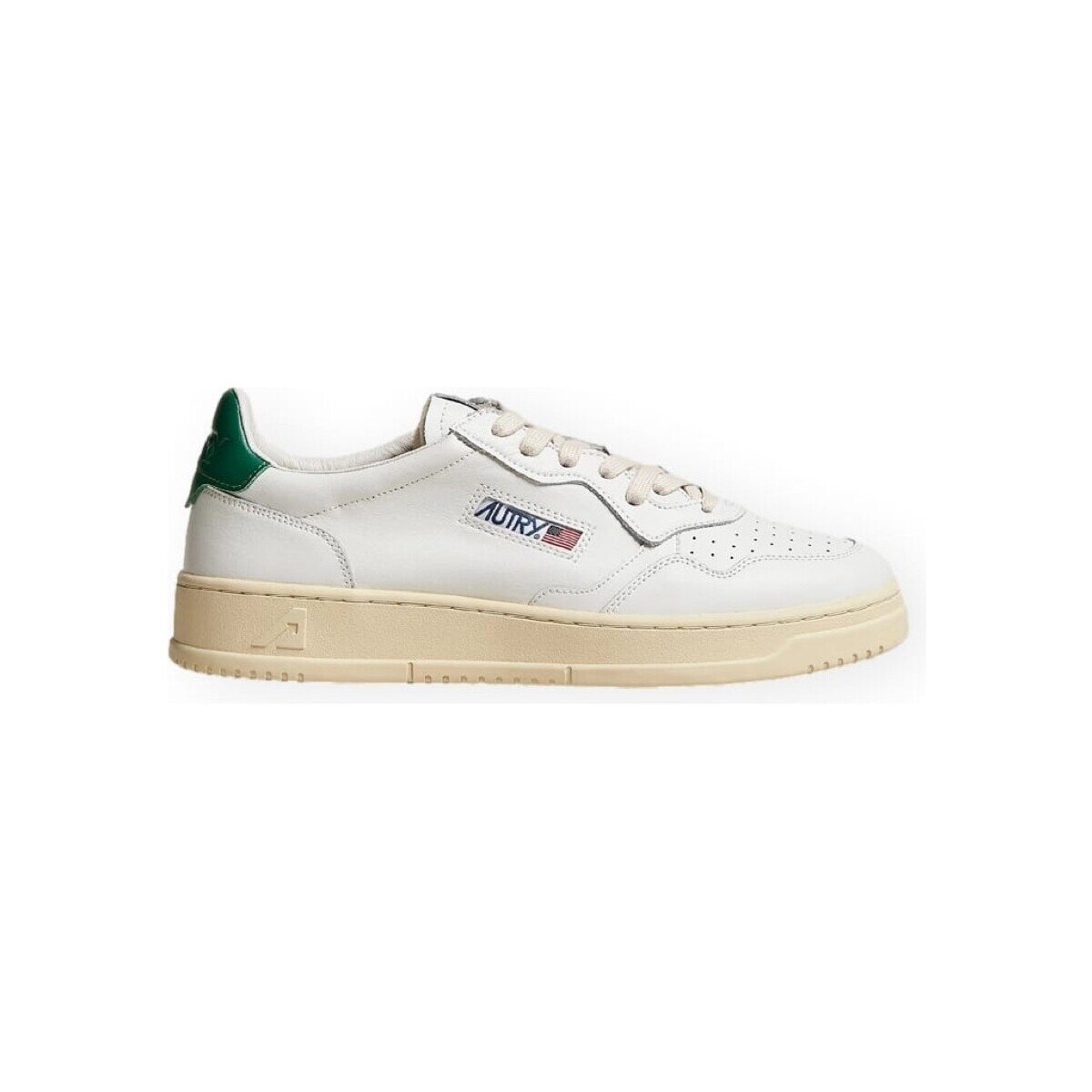 Autry Pantofi Medalist Low Leather M - White/Green