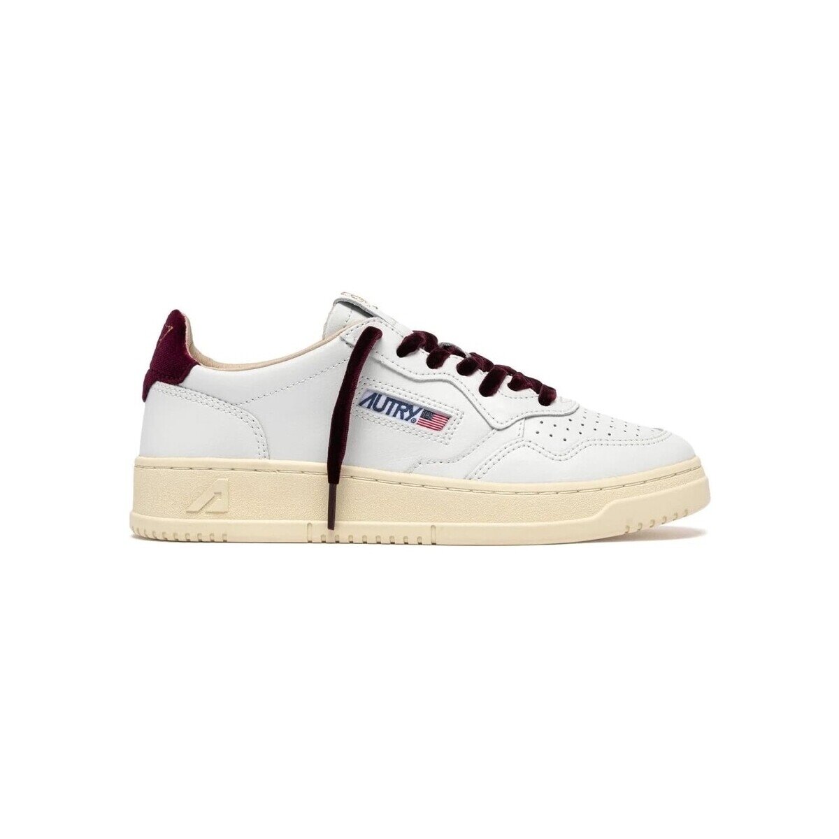 Autry Pantofi Medalist Low Leather W - Velvet Logo/Fig