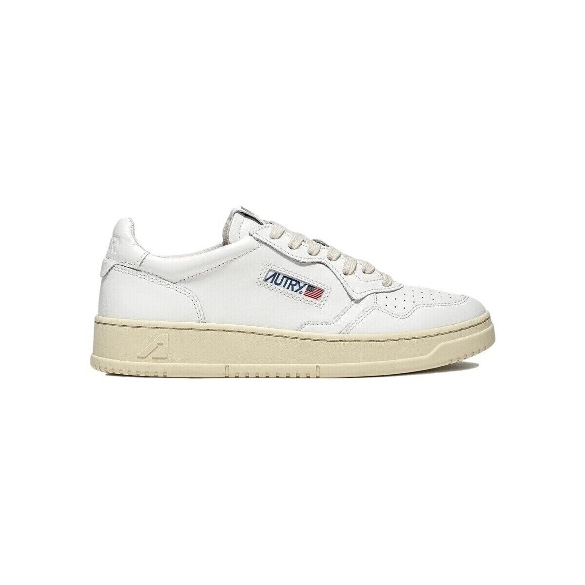 Autry Pantofi Medalist Low Leather W - White