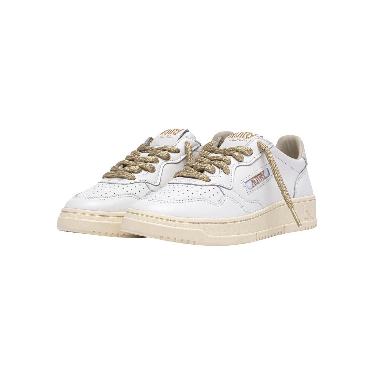 Autry Pantofi Medalist Low Leather W - White/Gold
