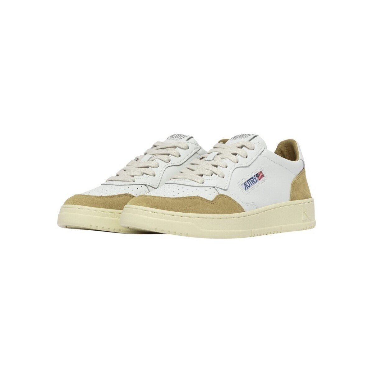 Autry Pantofi Medalist Low Suede M - White/Senape