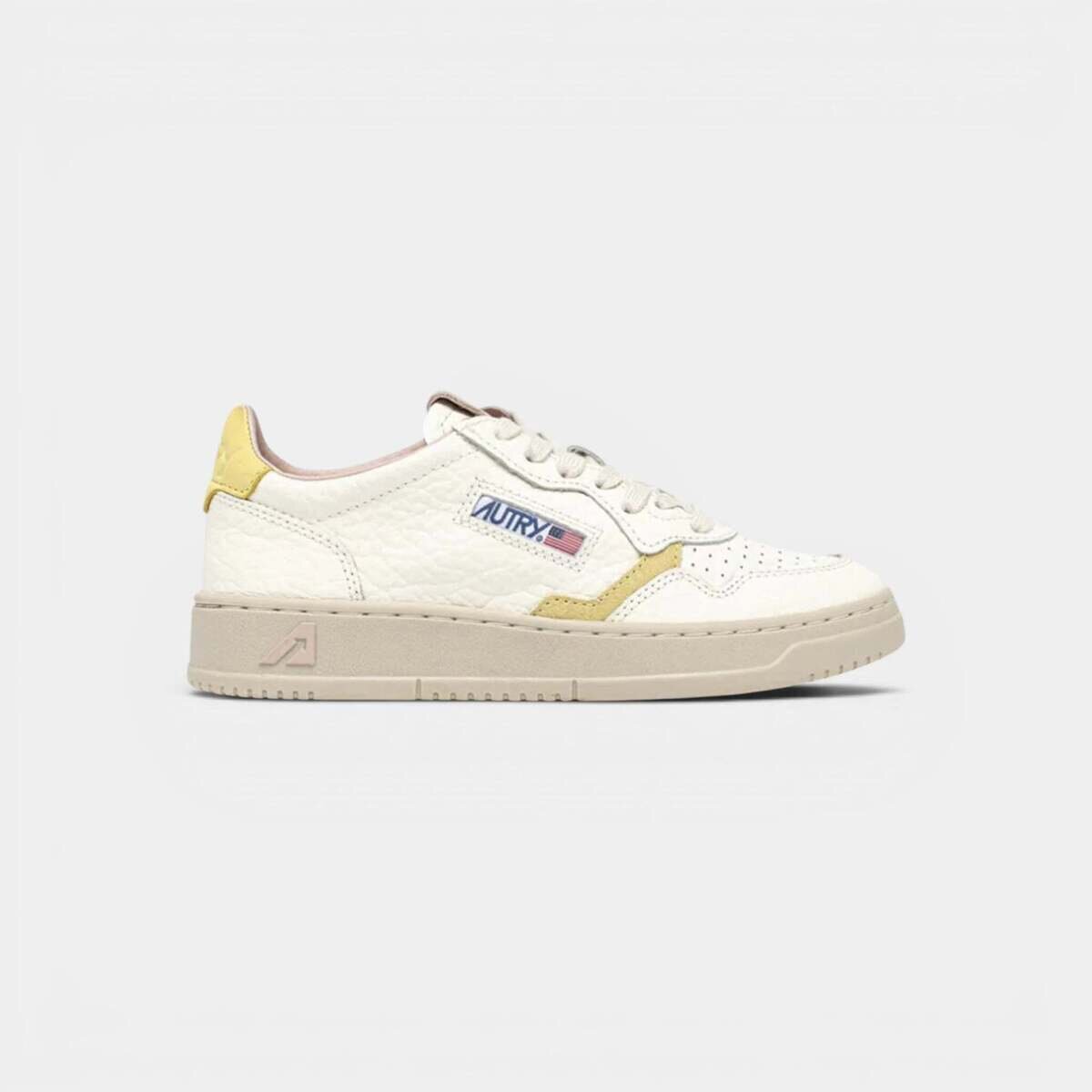 Autry Pantofi Medalist Low White Lemon Silk (Women's)