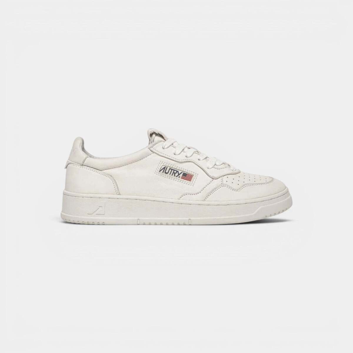 Autry Pantofi Medalist Low White Super Soft Napa Leather