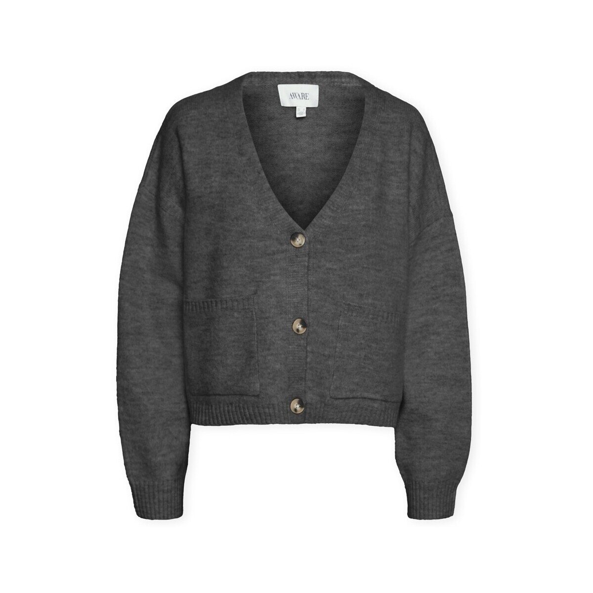 Aware Îmbracaminte Noos Gemma Cardigan - Dark Grey Melange