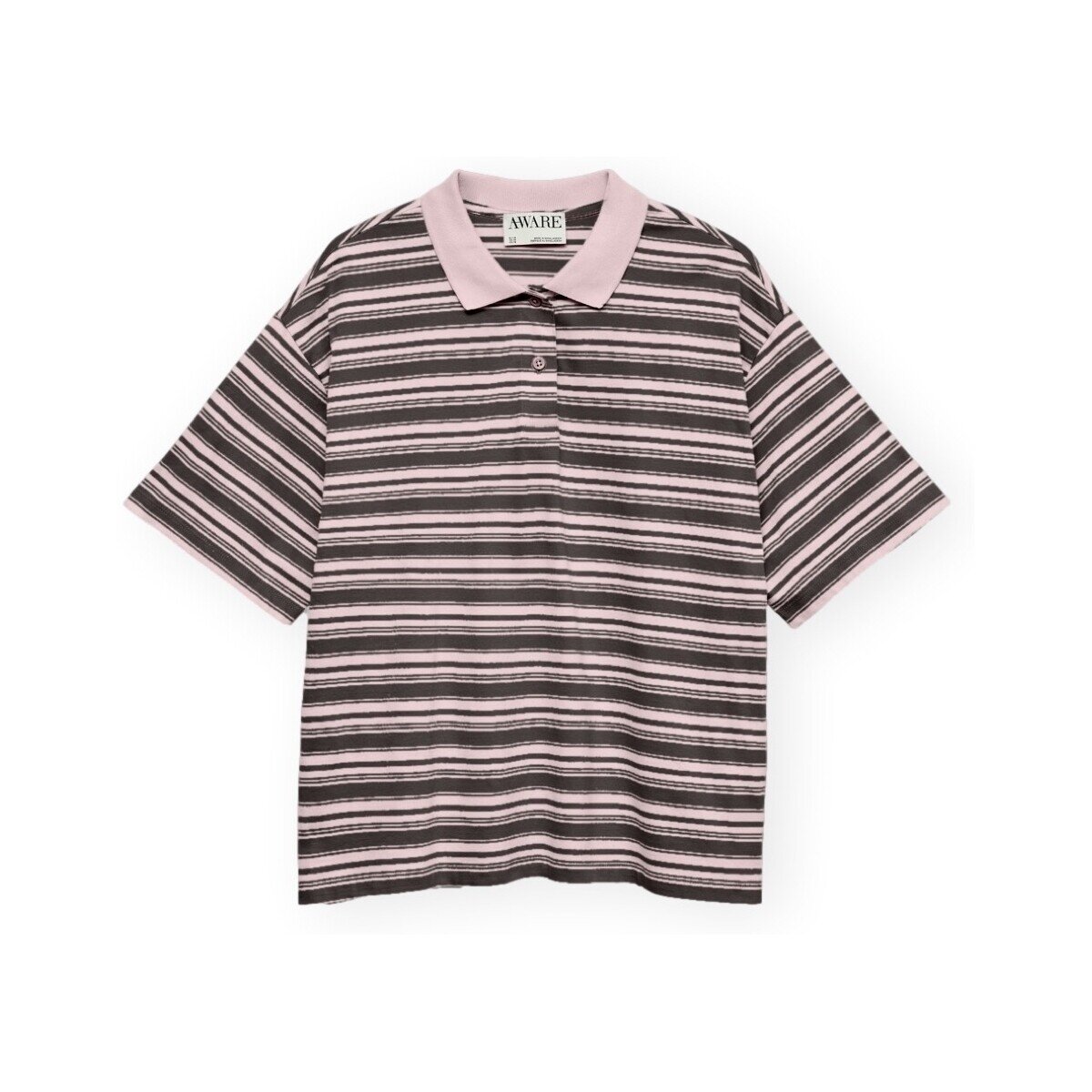 Aware Îmbracaminte Polo Maren 2/4 - Parfait Pink/Chocolate