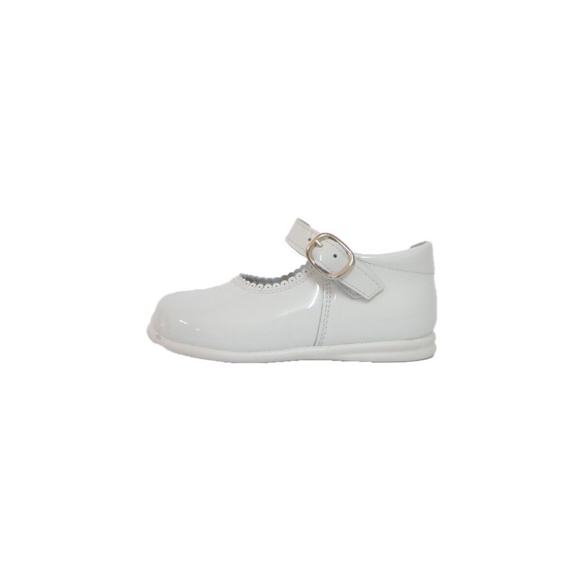 Bambineli Pantofi 457 Merceditas charol con hebilla Blanco