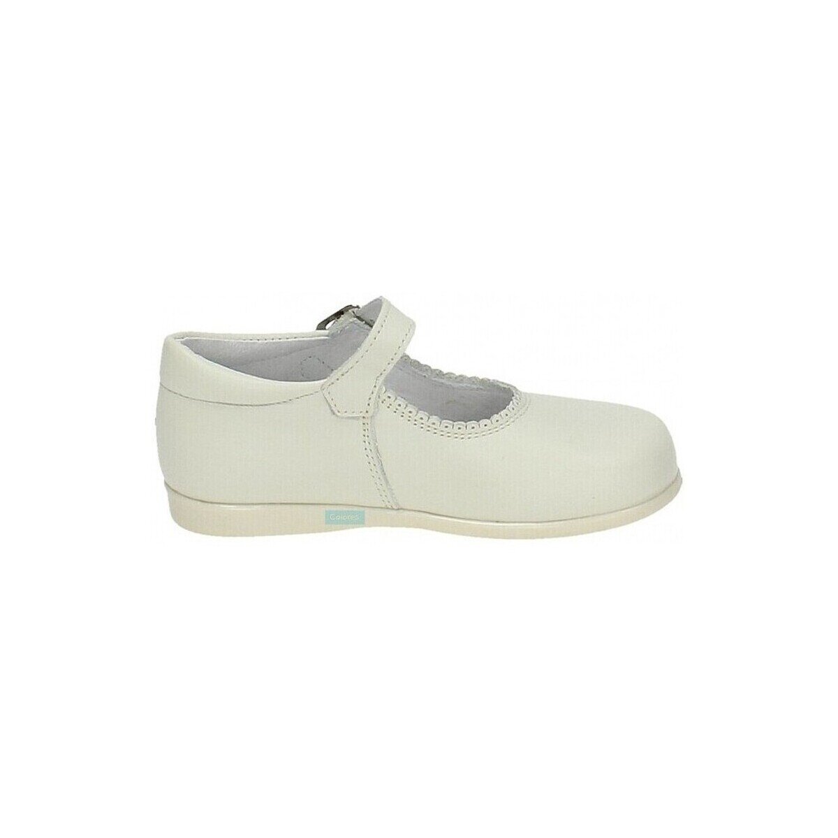 Bambineli Pantofi 457 Merceditas piel con hebilla Beige