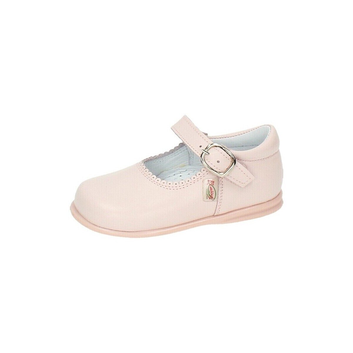 Bambineli Pantofi 457 Merceditas piel con hebilla Rosa