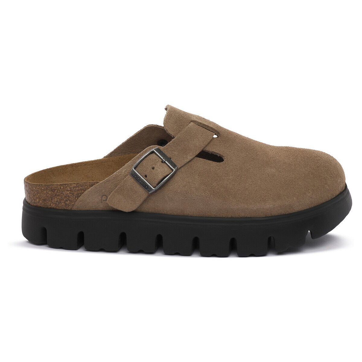 Birkenstock Pantofi BOSTON CHUNKY GRAY TAUPE CALZ S