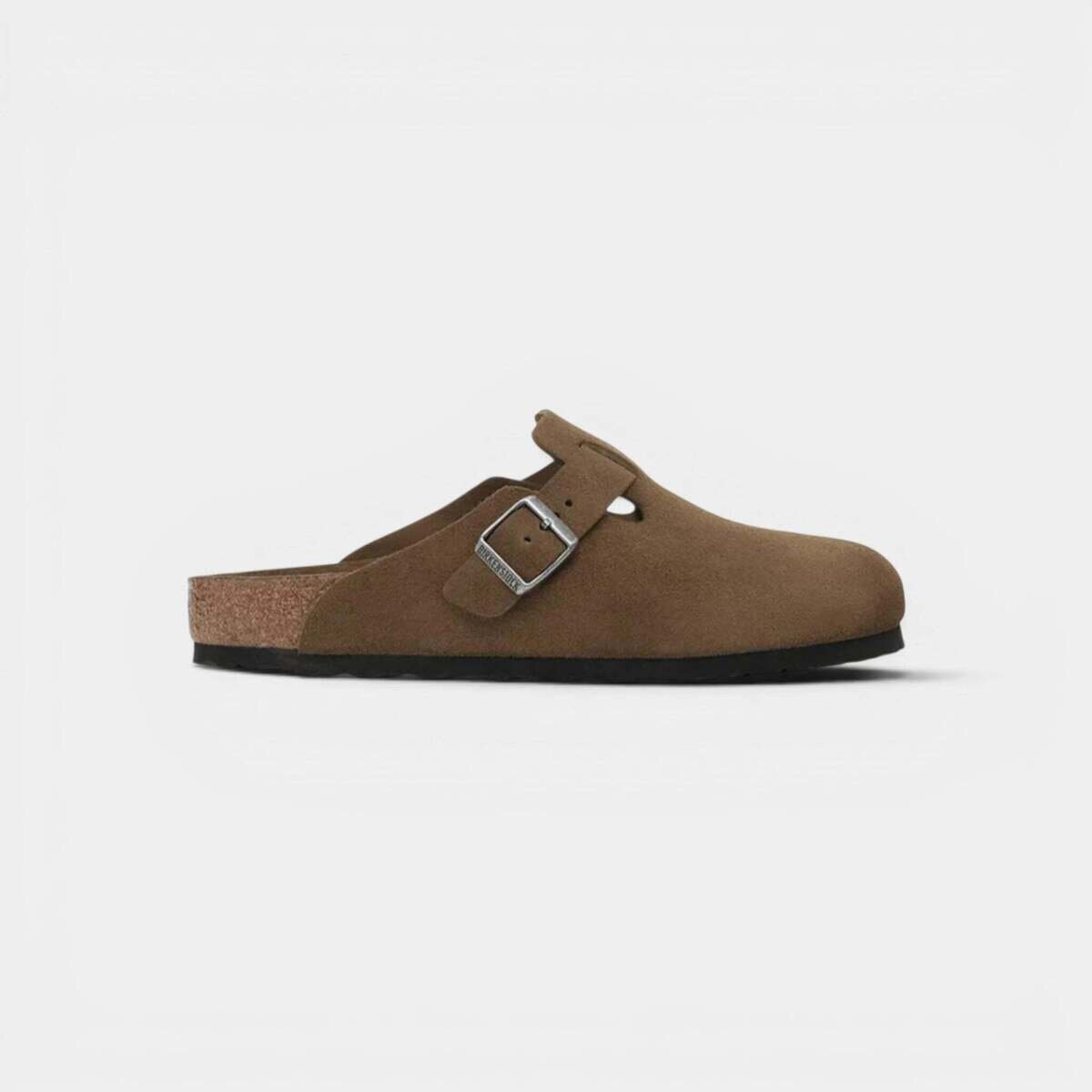 Birkenstock Pantofi Boston Soft Dark Tea Tonal