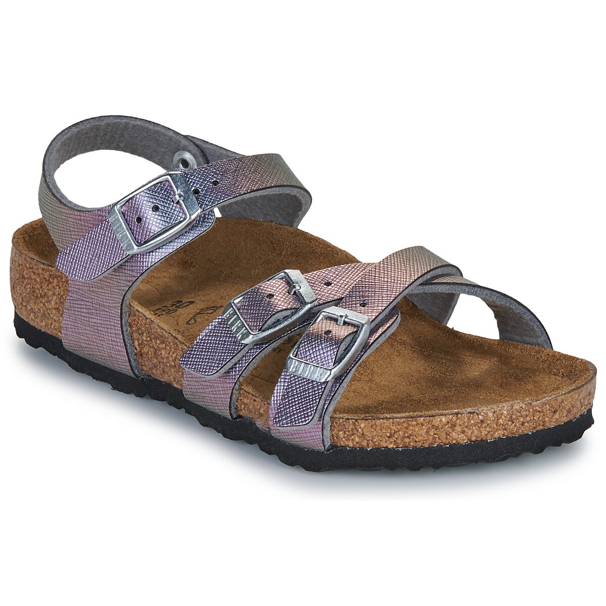 Birkenstock Pantofi Kumba Kids Saffiano Iridescent Viola