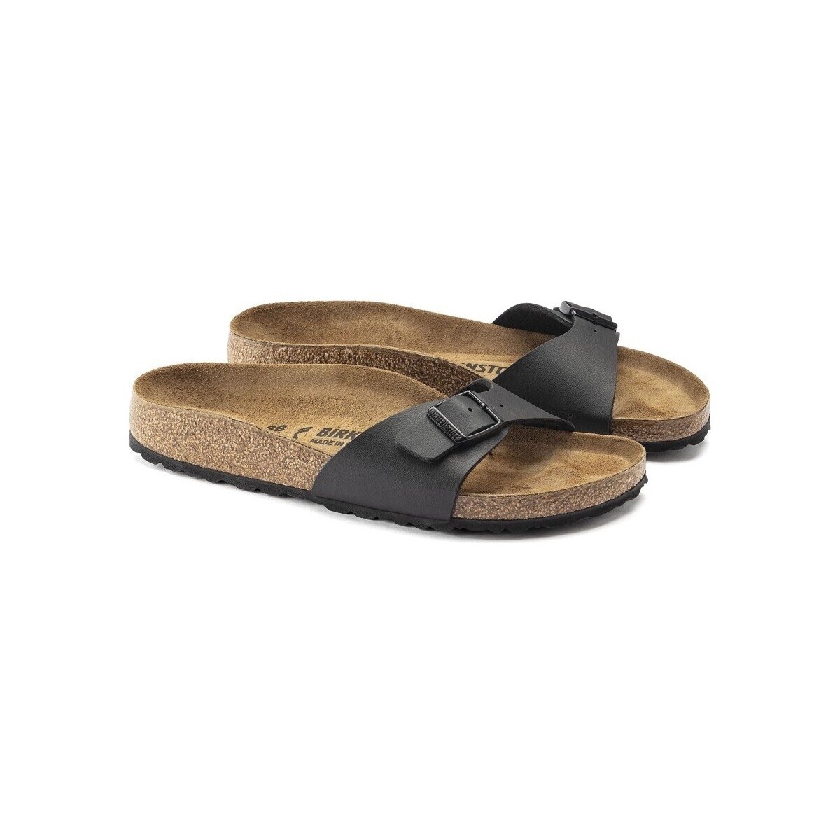 Birkenstock Pantofi Madrid Birko-Flor Narrow - Black