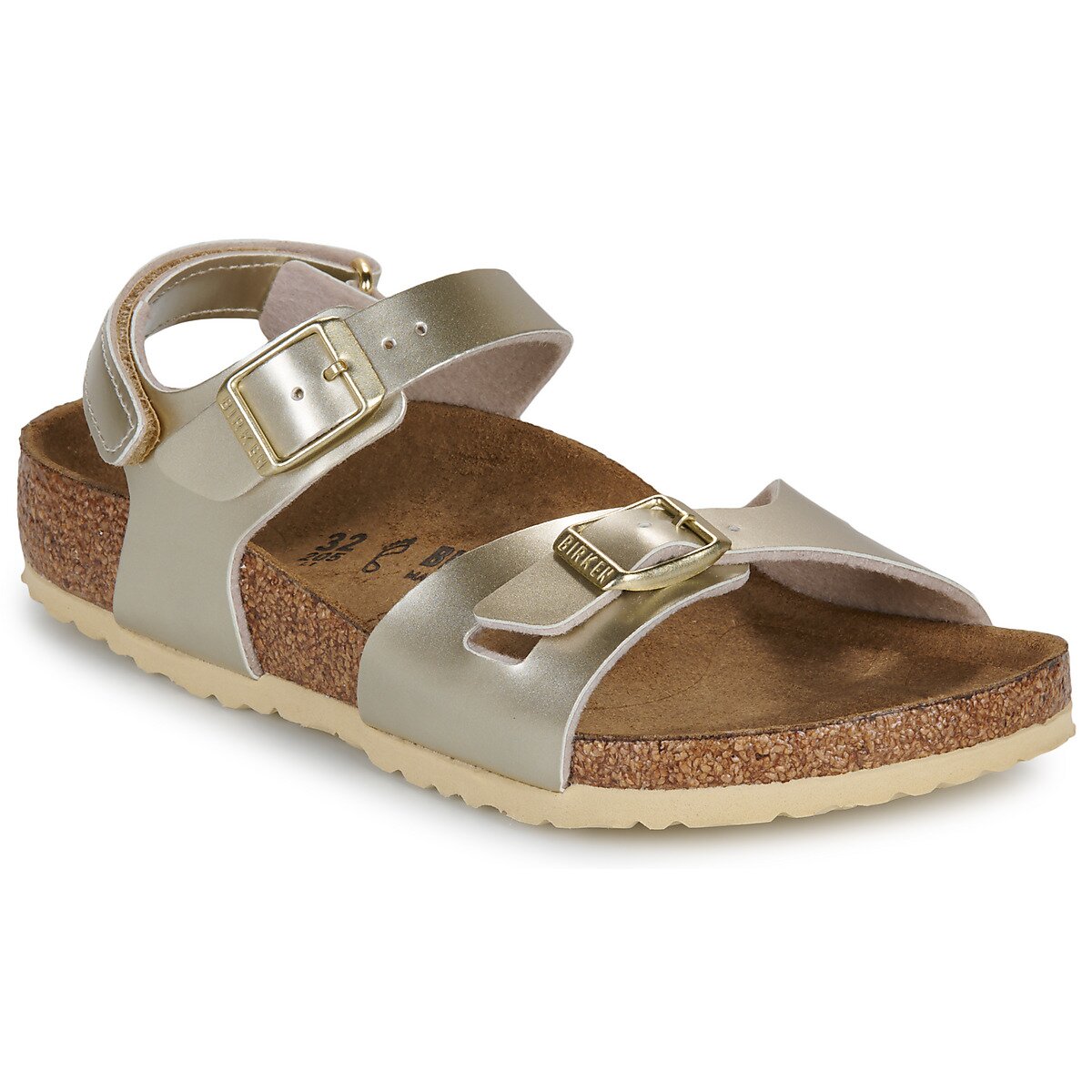 Birkenstock Pantofi Rio AS Kids BF Electric Metallic Gold