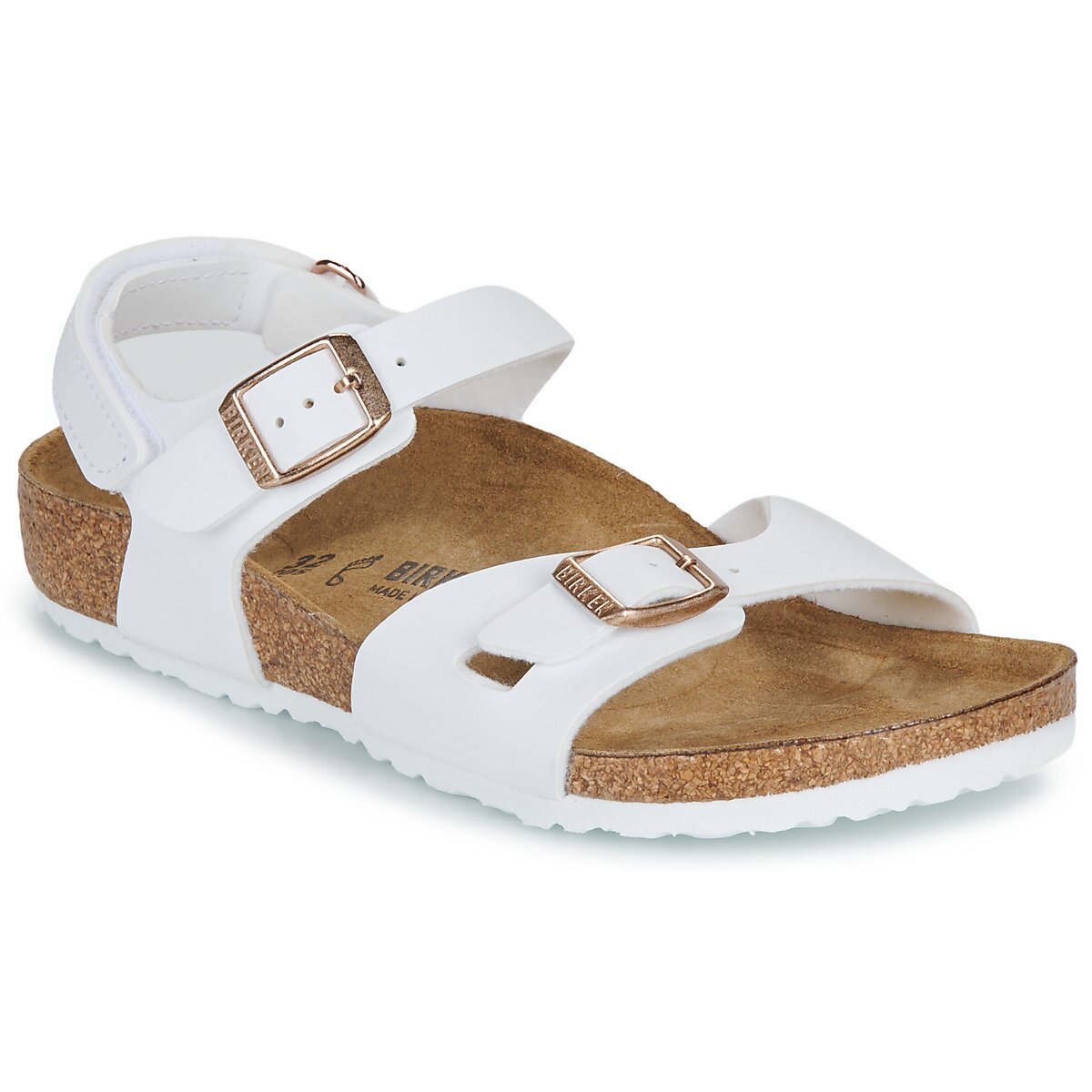 Birkenstock Pantofi Rio AS Kids BF White