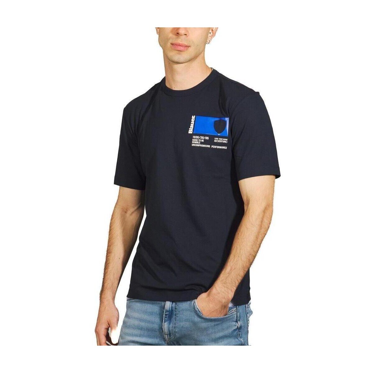 Blauer Îmbracaminte T-shirt Manica Corta