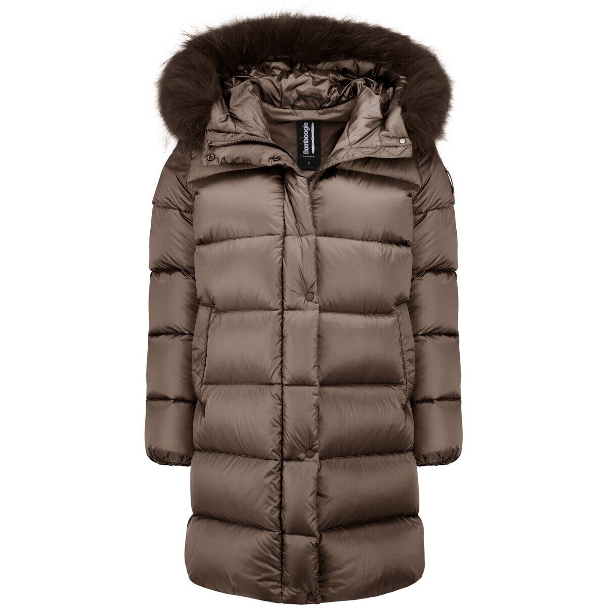 BOMBOOGIE Îmbracaminte Hooded Long Down Jacket + Racc