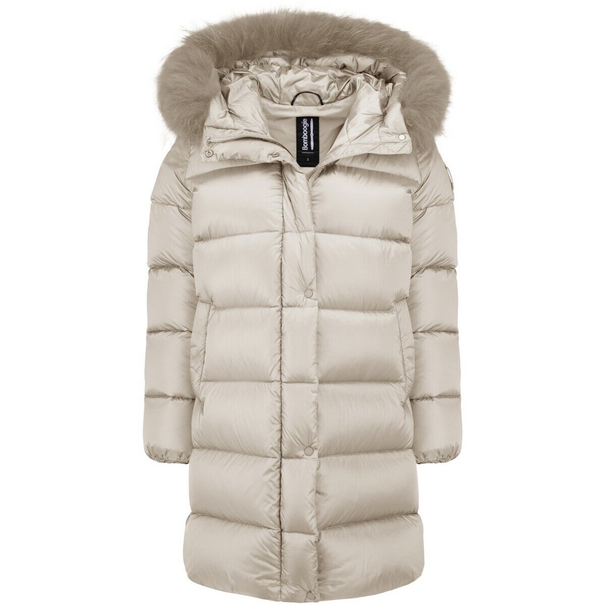 BOMBOOGIE Îmbracaminte Hooded Long Down Jacket + Racc