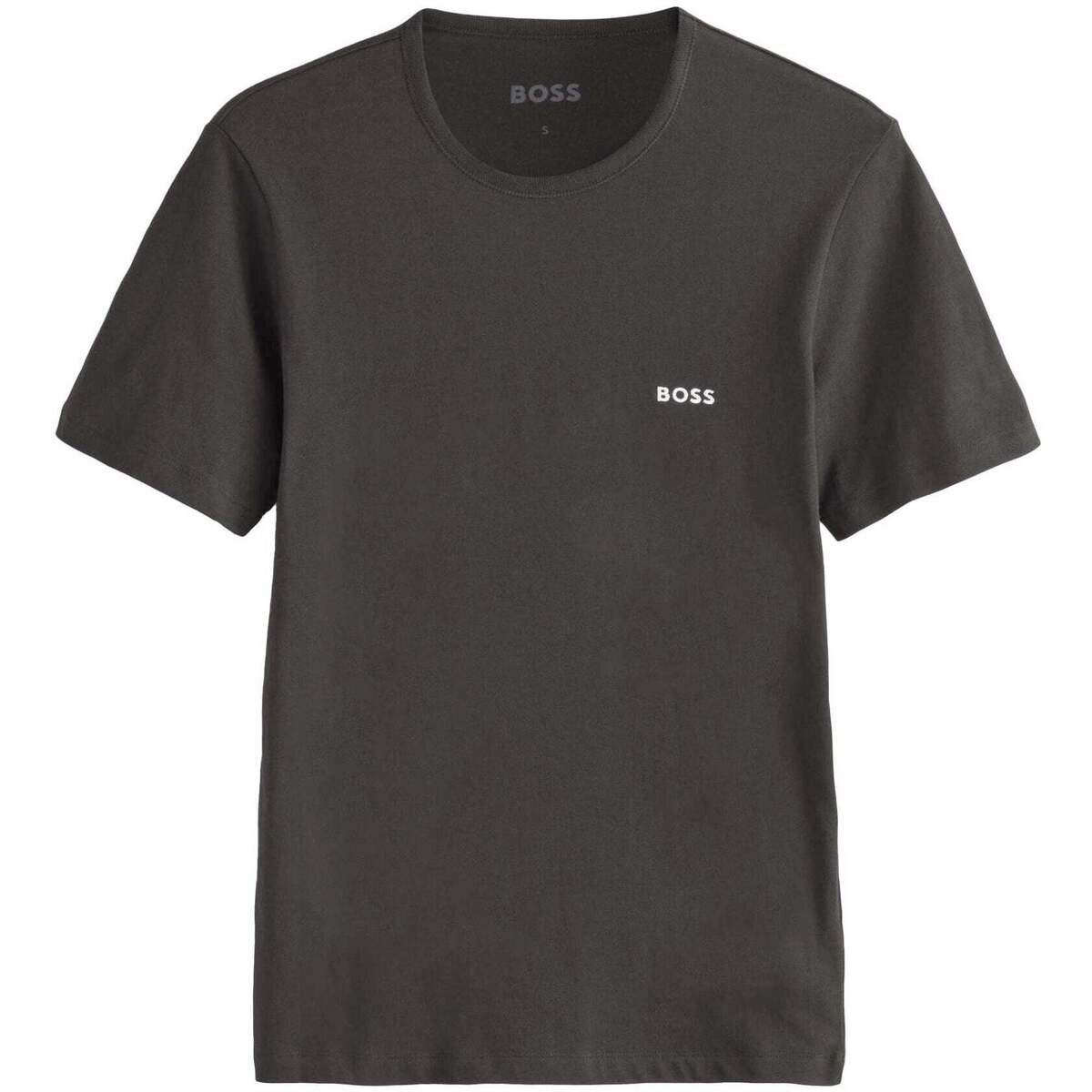 BOSS Îmbracaminte Cotton Basic T-Shirt Charcoal Grey