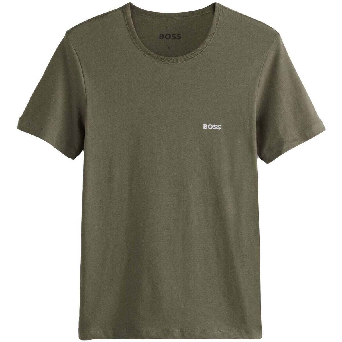 BOSS Îmbracaminte Cotton Basic T-Shirt Khaki Green