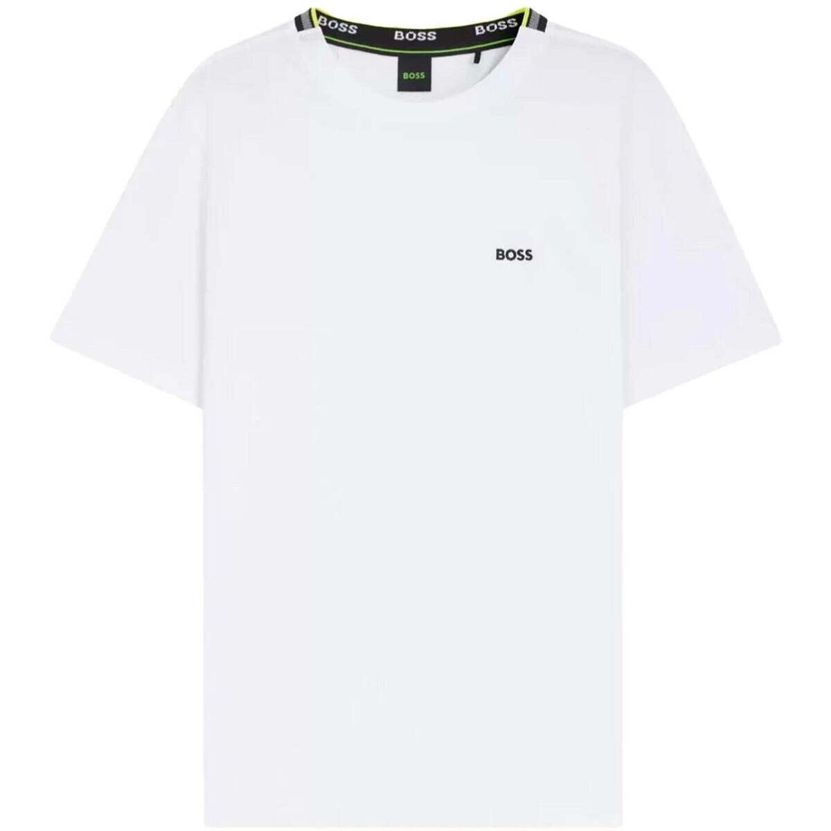 BOSS Îmbracaminte Pique Taddy T-Shirt Open White