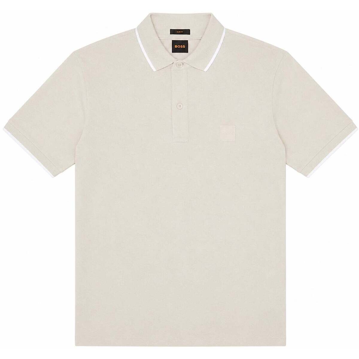 BOSS Îmbracaminte Slim Fit Passertip Polo Shirt Open Grey
