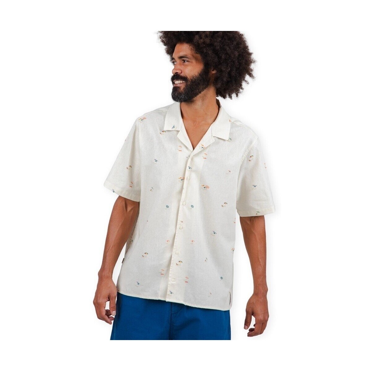 Brava Fabrics Îmbracaminte Beach Please Aloha Shirt - Ecru