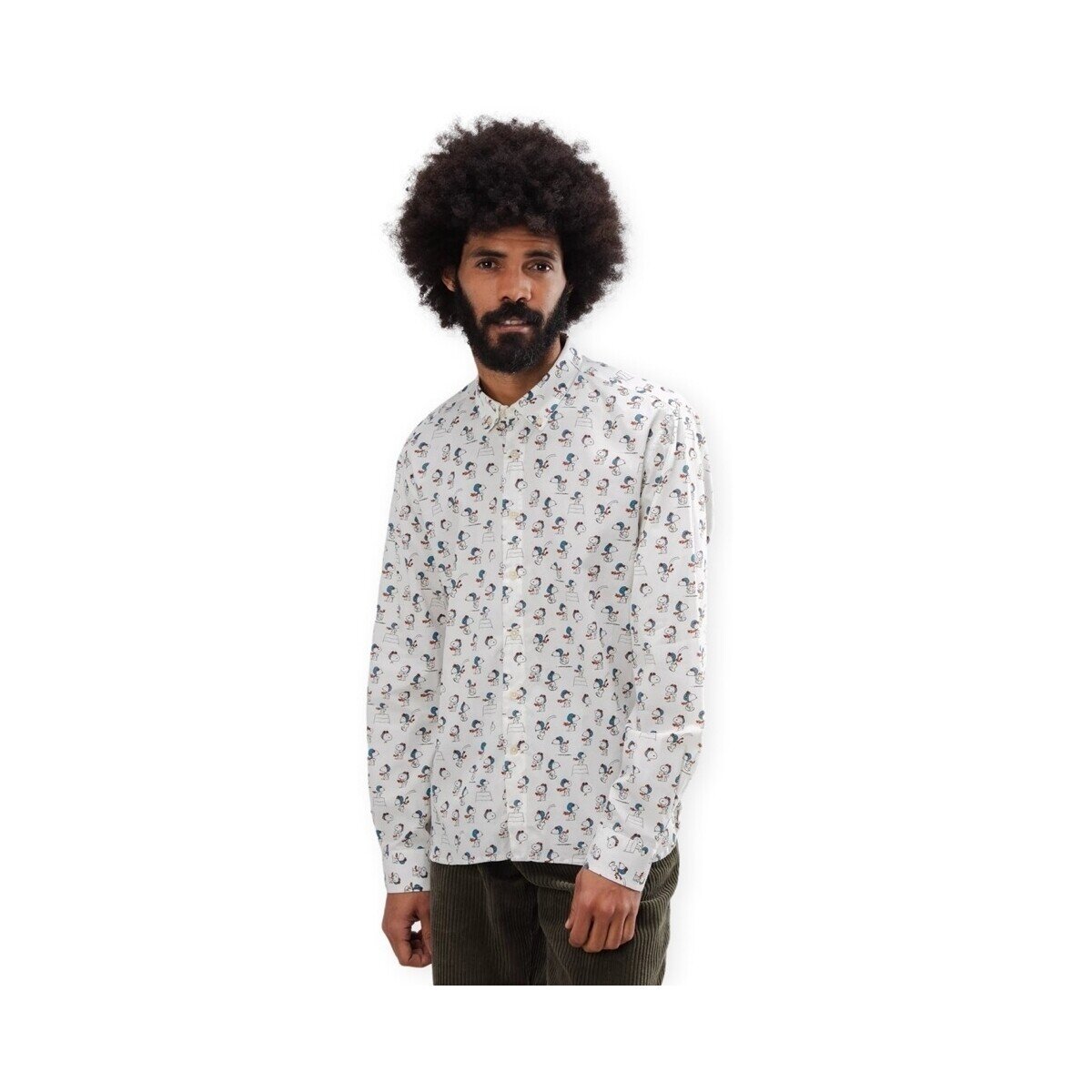 Brava Fabrics Îmbracaminte Peanuts Flying Ace Shirt - Ecru