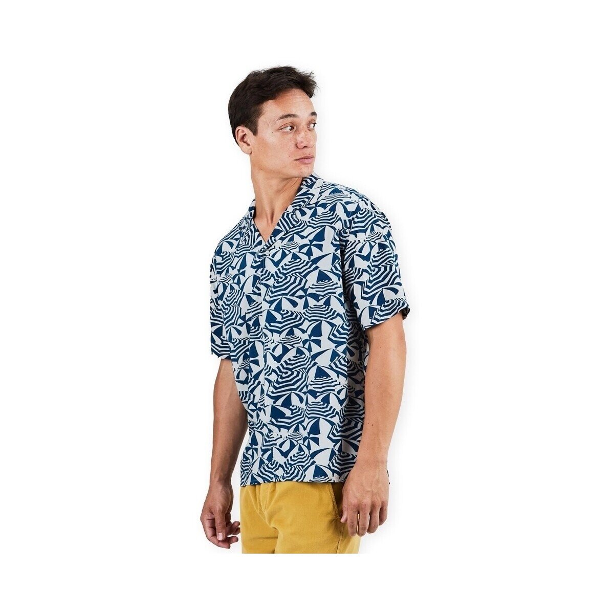 Brava Fabrics Îmbracaminte Sombrillas Aloha Shirt - Blue