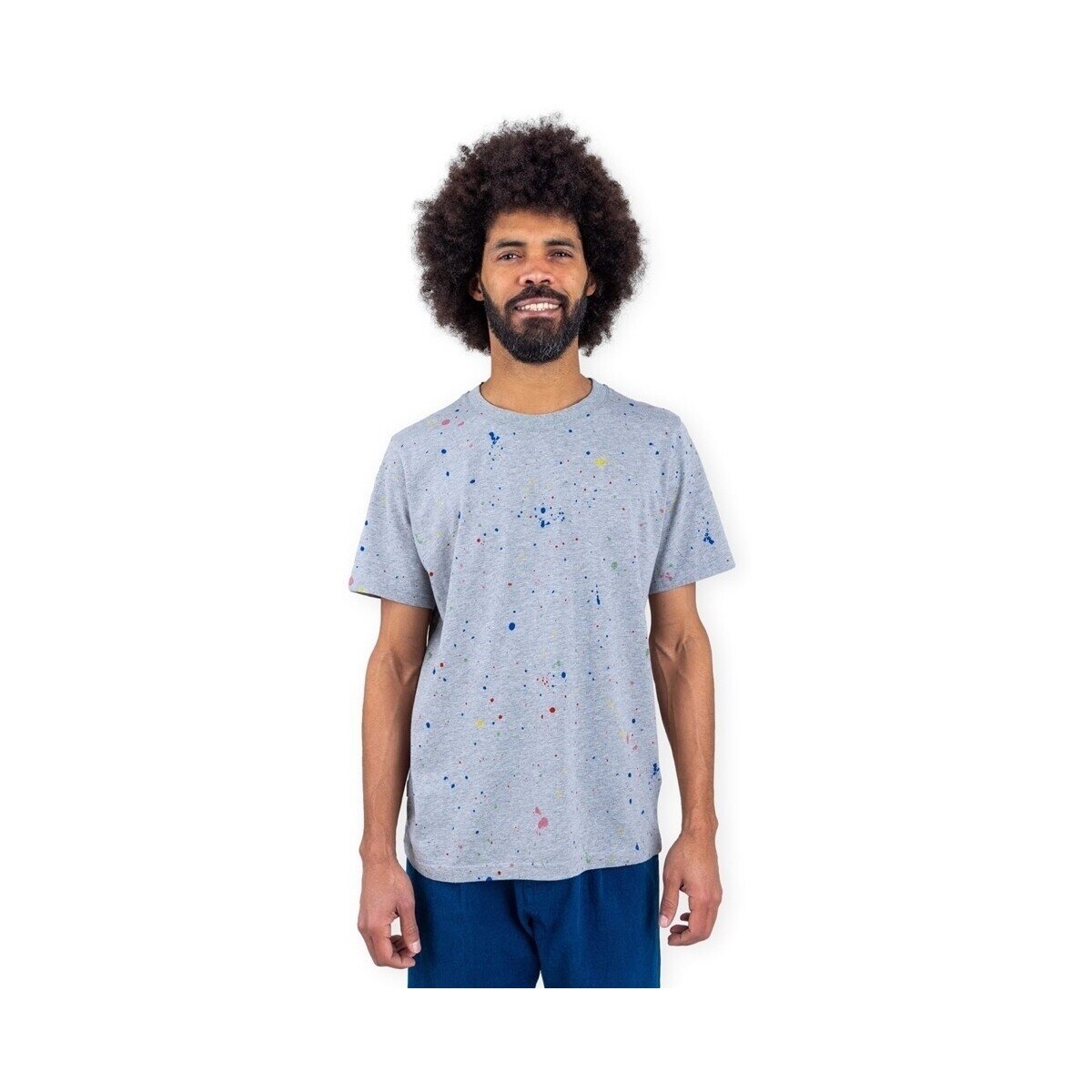 Brava Fabrics Îmbracaminte Splash Paint T-Shirt - Grey