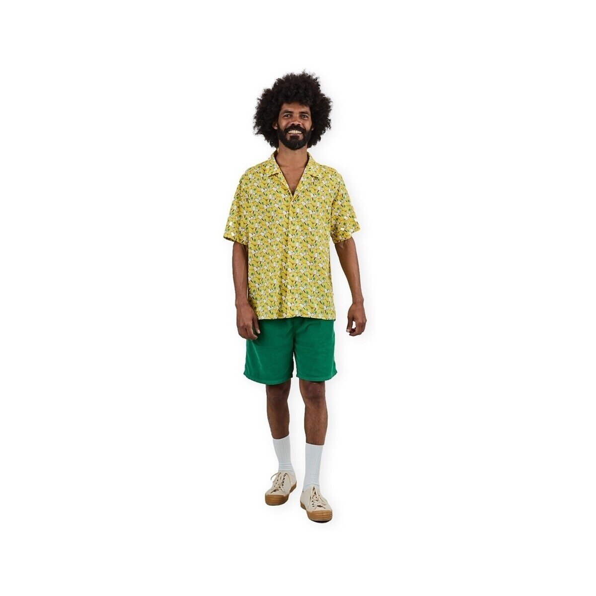 Brava Fabrics Îmbracaminte x PEANUTS Donuts Aloha Shirt M - Yellow