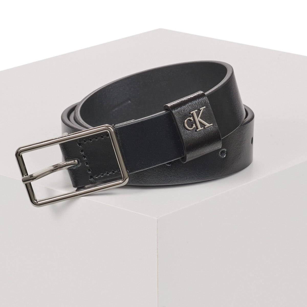 Calvin Klein Jeans Accesorii textile SQUARE BUCKLE CK LOOP 25MM BELT