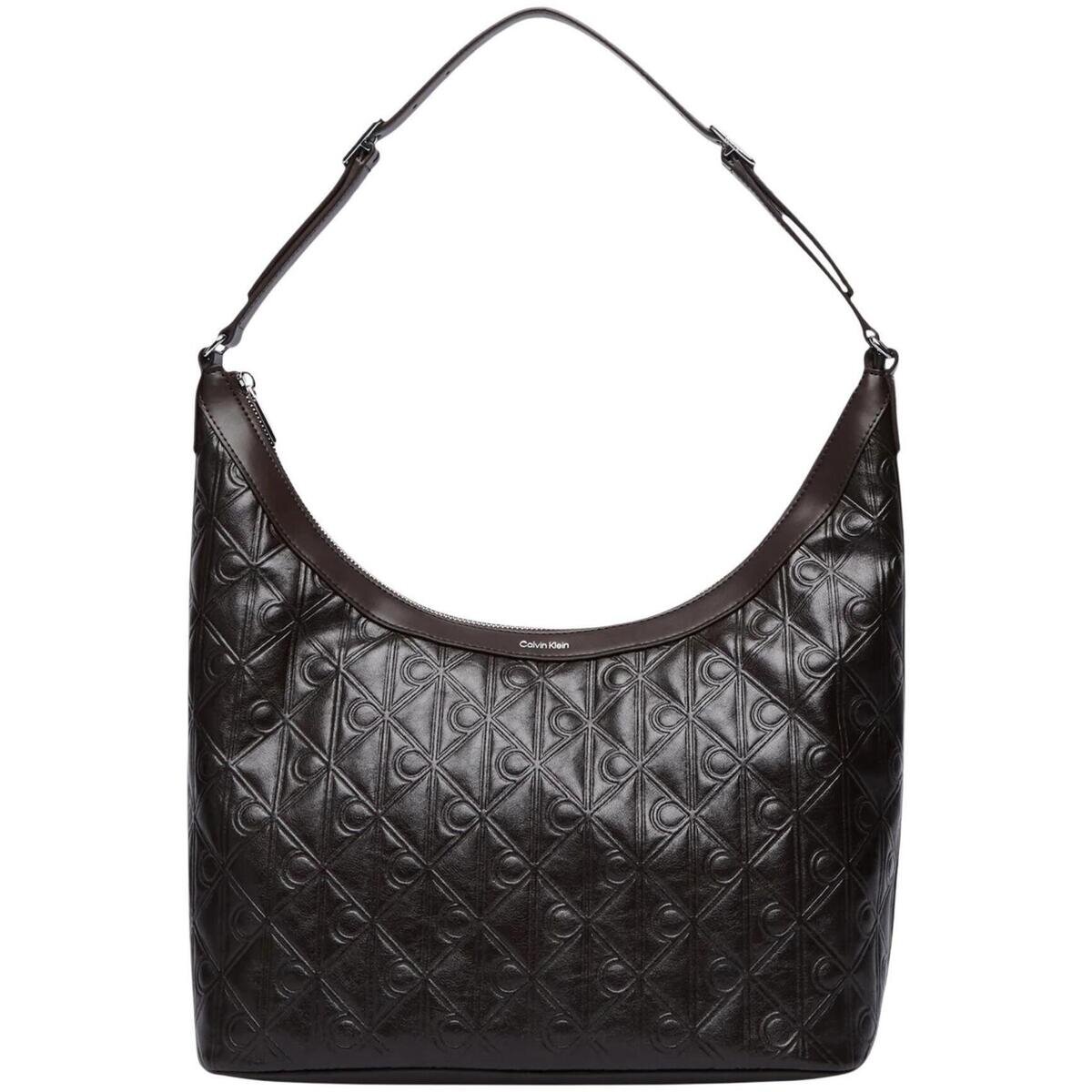 Calvin Klein Jeans Genti EMBLEM AOP DEBOSSED MEDIUM SHBAG LV04F3875G