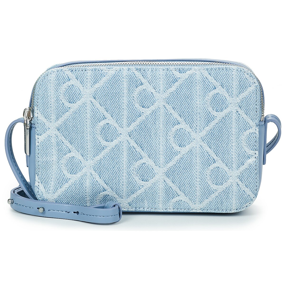 Calvin Klein Jeans Genti EMBLEM AOP DENIM CAMERA BAG