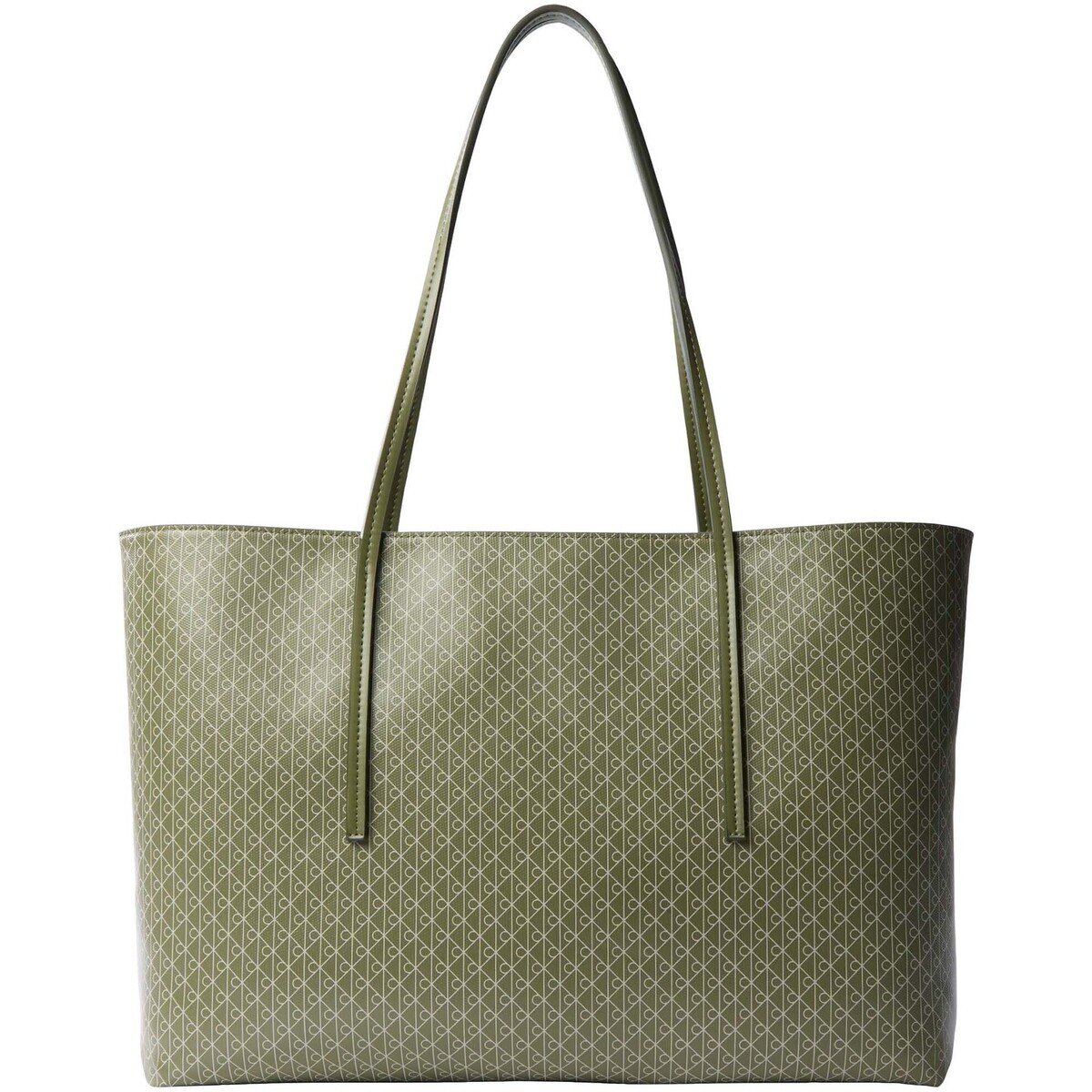 Calvin Klein Jeans Genti Emblem Aop Tote W/ Pouch